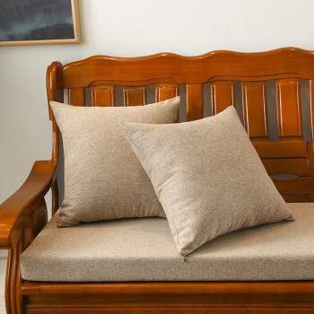 老款实木沙发坐垫老式木头靠垫一体三连坐长椅子垫子海绵垫软可拆 仿