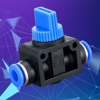 悍象定制气管开关hvff-6调节阀6快速8插拔10手扳12气路管道节流截止阀