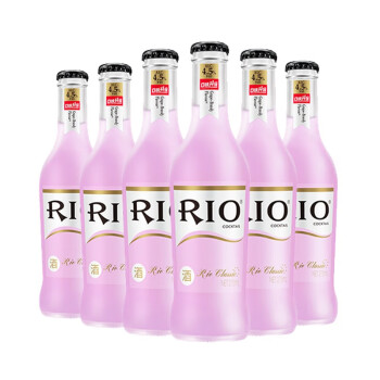 锐澳（RIO）洋酒 预调 鸡尾酒 果酒 葡萄味 275ml*6瓶（新老包装随机发货）