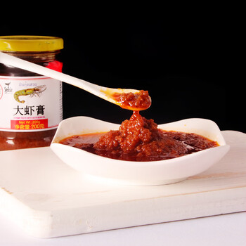 哺食旺风味大虾膏虾头油大鲜虾酱200g冬阴功汤炒空心菜龙虾膏