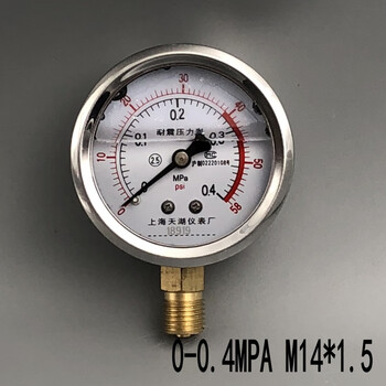 上海天湖耐震压力表yn-60 0-1.