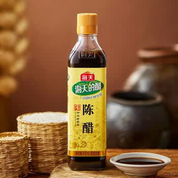 海天中华调味品调料提色点蘸凉拌炒菜酸度固态发酵 陈醋450ml