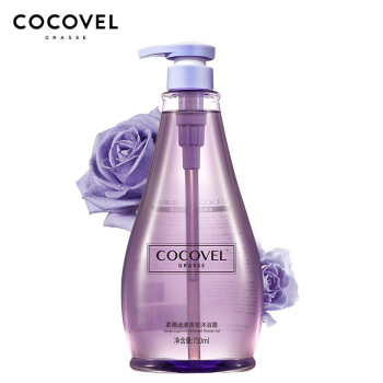 cocovel蔻露薇 柔雅迷漾法式香水香氛沐浴露750ml（爽肤 滋润 保湿沐浴乳）格拉斯系列