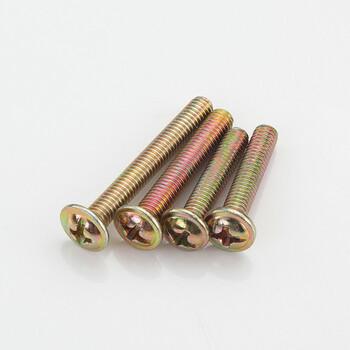 适用抽屉橱柜衣柜门拉手螺丝 镀锌 m4*20/22/25/30/35/40/45(10只价)