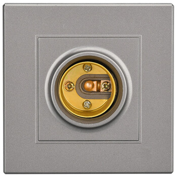 igiftfire定制86型暗盒灯座螺口灯头插座墙壁方形led螺纹超薄暗装螺旋