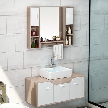 绘晴ay7 绘晴ay7 70 香槟色灰色白色浴室柜小户型卫生间洗漱台洗面洗脸台盆一体洗手盆柜组合现代简约 行情报价价格评测 京东