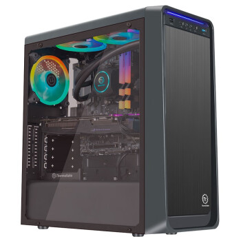 Tt（Thermaltake）启航者S5 黑色 机箱水冷电脑主机（支持ATX/支持240水冷排/侧透/U3/支持长显卡/游戏机箱）