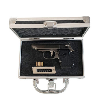 05教具手枪抛壳64模型仿枪真金属儿童玩具手抢可拆卸抛壳不可发射