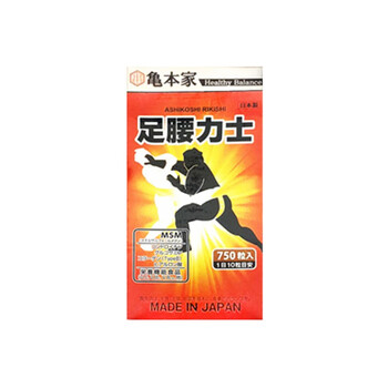 日本直邮龟本家足腰力士750粒msm缓解关节疼痛不适保养