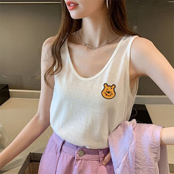 大码吊带背心女200斤吊带小背心t恤女外穿宽松休闲无袖上衣服女装2022