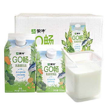 蒙牛优菌乳酸奶饮品go畅乳酸菌木糖醇营养早餐餐饮酒店饮料458mlgo畅