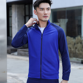 新式长袖体能服冬季训练服春秋消防上衣长裤套装蓝色救援消防运动服男