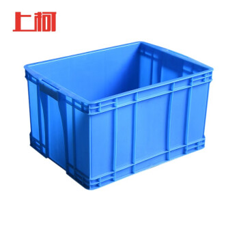 上柯 G6017 塑料周转箱 520X380X230mm 工业整理箱收纳箱 蓝色物流仓储塑胶箱