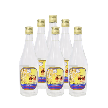 汾酒杏花村白酒(出口汾酒 清香型出口玻汾 53度 375ml*6(2018)