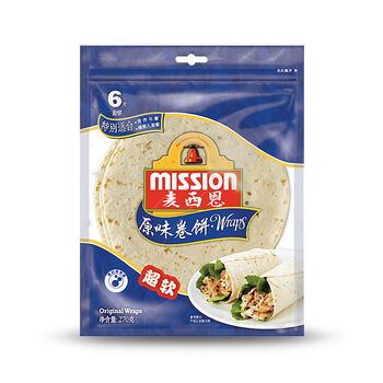麦西恩卷饼270g袋全麦卷饼方便速食代餐原味菠菜面饼皮薄饼早餐饼老