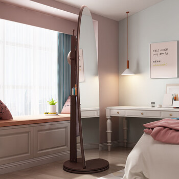 顺馨雅2022新款镜子全身镜穿衣镜女家用落地镜试衣镜卧室立体旋转长镜