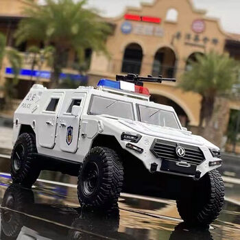 车装甲车防爆车特种车玩具车声光回力儿童玩具车东风猛士警车白色盒装