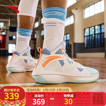安踏轻骑兵5代篮球鞋男鞋2021秋冬季新款汤普森kt5透气低帮实战运动鞋