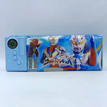 超人赛罗迪迦创意多功能大容量儿童双 鑫泽 8017um奥特曼文具盒-迪迦