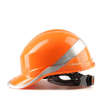 代尔塔电工绝缘耐高温安全帽1KV-1.5KV ABS头盔建筑工地工程防砸防撞减震（含下颚带）【橙色】 102018