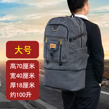 创京懿选旅行包大容量超大号行李包帆布加厚旅行包双肩包学生打工农民