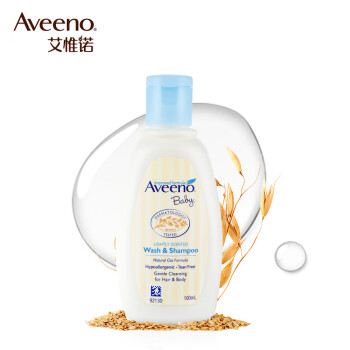 Aveeno 艾惟诺 婴儿洗发沐浴露儿童洗护二合一 无泪配方洗护用品 每日倍护洗护100ml 原装进口