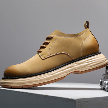 cat serlux轻奢品牌马丁靴男低帮工装英伦风复古轻便增高厚底2022夏