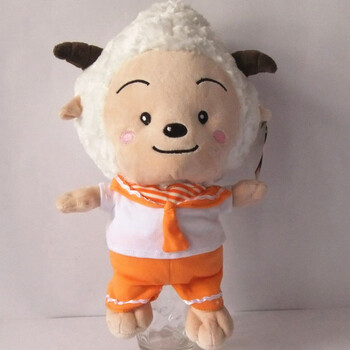 与灰太狼毛绒玩具美羊羊毛绒玩具公仔玩偶时尚装美羊羊 学生装懒羊羊
