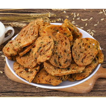 咔芙滋江西特产于都香辣烧卷子梅干菜烧卷子赣州月亮巴锅巴客家油炸