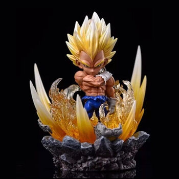 League Lg Wcf 再见悟空神龙龙珠gk 翻模pvc Lg黄发贝吉塔底座可发光 图片价格品牌报价 京东