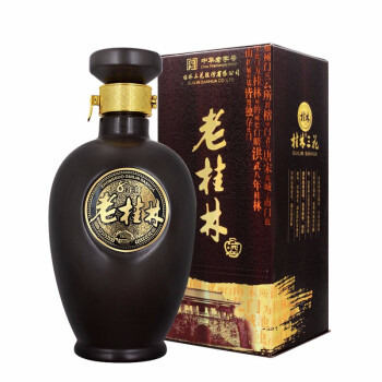 桂林三花酒 白酒 米香型 老桂林 8年陈 45度 500ml 单瓶装