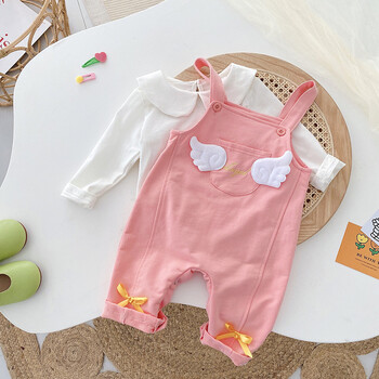 peninsulababy婴儿小翅膀连体裤02岁春秋季女宝宝洋气连体衣新生儿