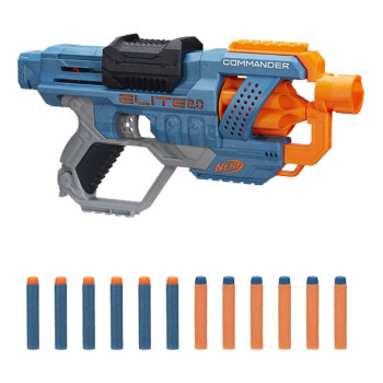 孩之宝（Hasbro） NERF热火精英2.0系列5岁以上户外射击竞技男女孩儿童软弹玩具枪 精英2.0指挥官发射器E9486