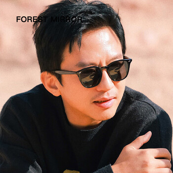 暴龙bolon官方旗舰店邓超墨镜男士复古方形眼镜可配度数钓鱼开车专用