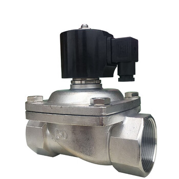 定制24v负压真空电磁阀dn25不锈钢常闭常开丝口空气泵抽真空电磁阀zca