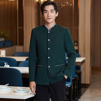 极轩 酒店宾馆前台领班服务员工作服 餐厅吧台收银员服装 前厅男女