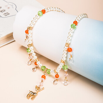 瑶妹遇见神鹿配饰 【遇见神鹿】王者联名瑶妹公主项链璎珞古风汉服