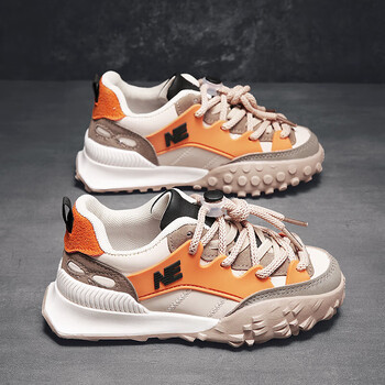 aqfb安·踏踏鞋春夏季新款运动鞋中大童老爹鞋跑鞋特步步 卡其 31