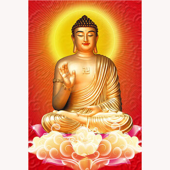 观音佛像弥勒佛如来佛菩萨佛教海报背胶自粘防水财神贴纸梦倾城 x13