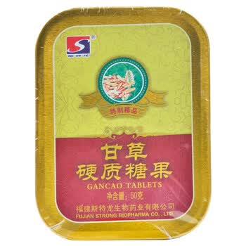 斯特龙润喉糖金银花胖大海罗汉果甘草硬糖甘草味