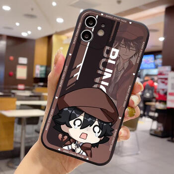 国木田独步文豪野犬江户川乱步太宰治手机壳直边古董白黑软壳适用oppo