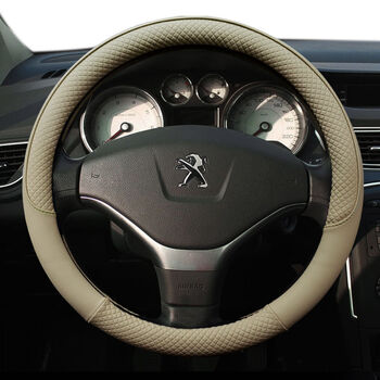 ()东风标致新30840830720083008标志301508方向盘 米色-运动款 标致