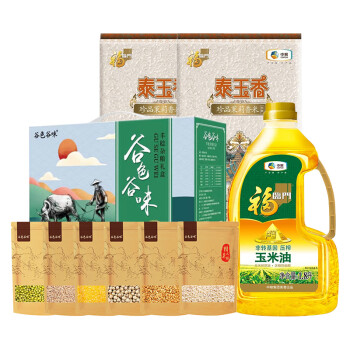 福临门米油杂粮组合3.8kg+1.8L