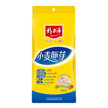 精力沛 谷物早餐 小麦胚芽 高纤富硒胚芽片营养麦片300g