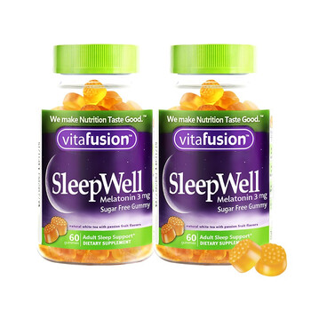 vitafusion褪黑素sleepwell褪黑色素 vf睡眠糖安瓶助眠软糖退黑素60粒