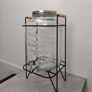 升级款网红泡酒桶可乐桶容器大桶饮料带龙头酒吧果汁网红桶装自助玻璃