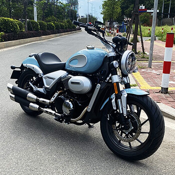 爵士捷复古巡航太子摩托车爵士捷dx250v型双缸发动机重型机车整车可