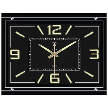 北极星(polaris)20英寸夜光石英钟表客厅办公挂钟时钟日历万年历温湿