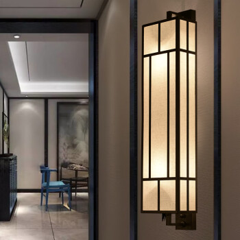 格蒂诗 新中式壁灯卧室床头灯客厅墙壁过道楼梯走廊灯具现代创意个性复古餐厅酒店灯饰 G款 B106 大号
