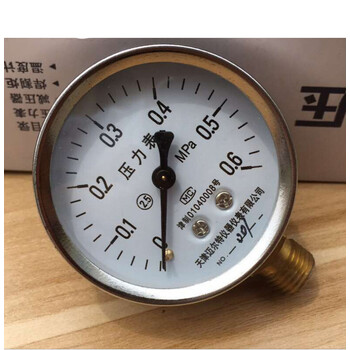 压力表y-60压力表0-1.6mpa 水压表气压表m14×1.5普通压力表y 0.